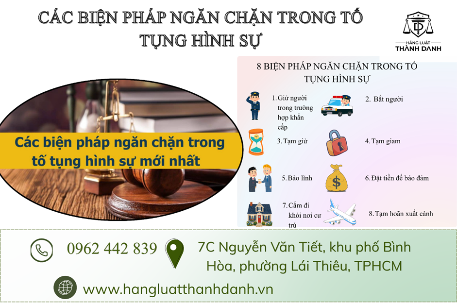 CÁC BIỆN PHÁP NGĂN CHẶN TRONG TỐ TỤNG HÌNH SỰ