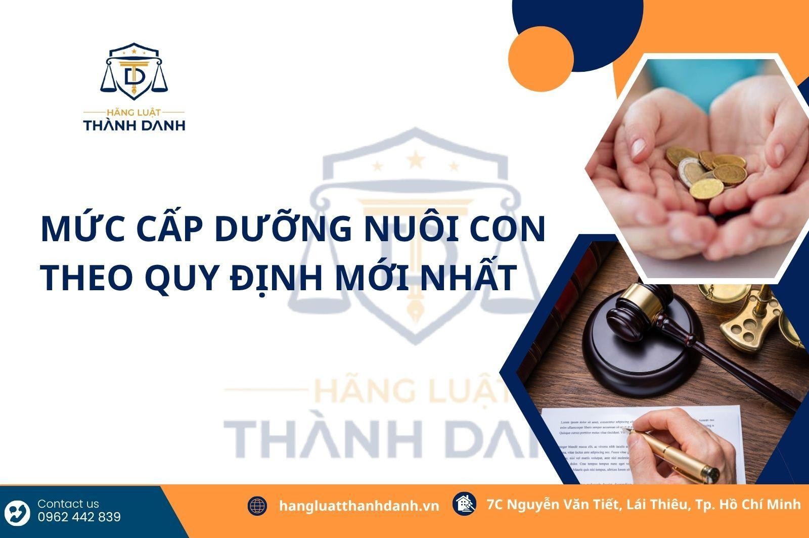 Mức cấp dưỡng nuôi con theo quy định mới nhất
